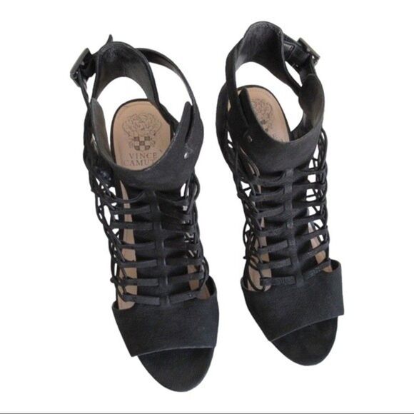 Vince Camuto Cage Sandal in Black - Picture 2 of 7